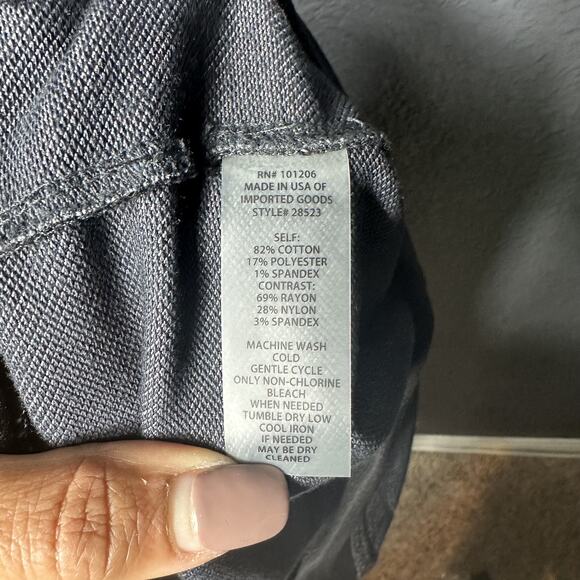 Soft Surroundings Women's Gray Animal Print Pull-On Legging Pants Size Medium - Picture 6 of 7